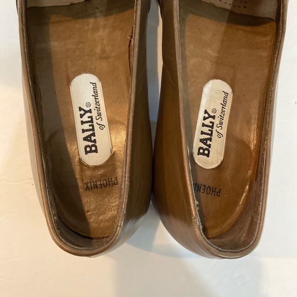 Bally Men’s Phoenix Dress Shoes Slip Ons Taupe #57734 Made in Switzerland 8M - Picture 4 of 9